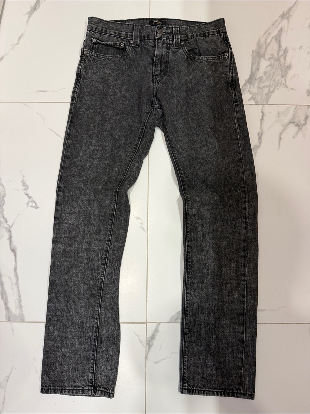 Levi's 511 Black Washed Straight Jeans